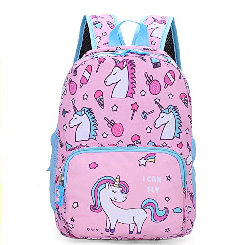 YUIOP Mochila Unicornio De Dibujos Animados Linda Mochila De Jardín De Infantes 3-6 Años Mochila De Viaje Para Bebés Y Niños