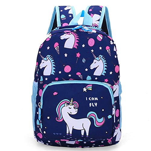 YUIOP Mochila Unicornio De Dibujos Animados Linda Mochila De Jardín De Infantes 3-6 Años Mochila De Viaje Para Bebés Y Niños