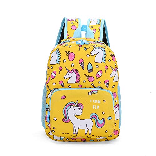 YUIOP Mochila Unicornio De Dibujos Animados Linda Mochila De Jardín De Infantes 3-6 Años Mochila De Viaje Para Bebés Y Niños