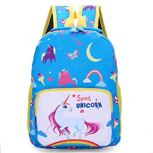 YUIOP Mochila Unicornio De Dibujos Animados Linda Mochila De Jardín De Infantes 3-6 Años Mochila De Viaje Para Bebés Y Niños