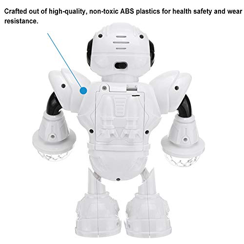 YUIP Robot de Juguete Eléctrico, Robot de Juguete, Robot de Baile Eléctrico de los Niños Juguete con luz LED Intermitente Juguete Interactivo Mejor Regalo de Cumpleaños para Niños de 3 Años