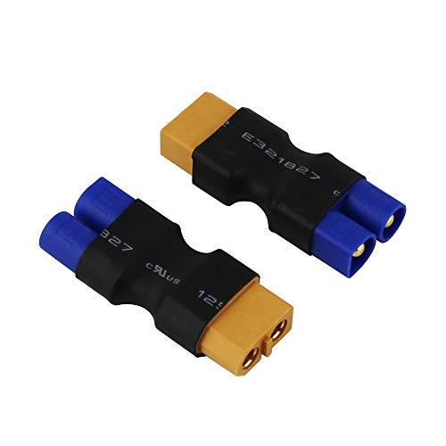 YUNIQUE ESPANA 3 Piezas Macho EC3 a Hembra XT-60 Adaptador Conector XT60 LiPo batería