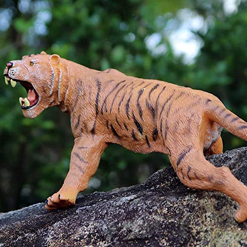 YXFF Modelo de Tigre Figuras de Juguete Figura de Animal Estatua de Vida Silvestre Hogar Colección de decoración de jardín al Aire Libre Juguetes para niños Regalo 25 X 14 X 11 CM Vida Feliz