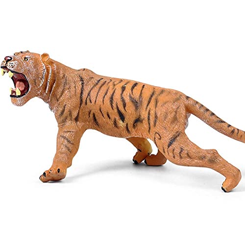 YXFF Modelo de Tigre Figuras de Juguete Figura de Animal Estatua de Vida Silvestre Hogar Colección de decoración de jardín al Aire Libre Juguetes para niños Regalo 25 X 14 X 11 CM Vida Feliz