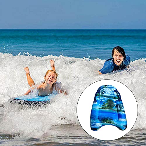 YYID Bodyboard para Niños, Tabla De Surf Inflable Portátil, Tabla De Bodyboard con Asas Portátil, Tabla De Surf Inflable para Nadar En El Agua De Verano, Divertido Juguete para Niños Y Adultos