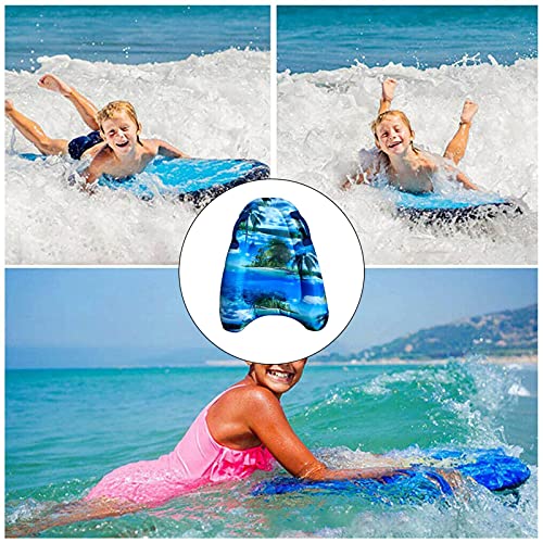 YYID Bodyboard para Niños, Tabla De Surf Inflable Portátil, Tabla De Bodyboard con Asas Portátil, Tabla De Surf Inflable para Nadar En El Agua De Verano, Divertido Juguete para Niños Y Adultos