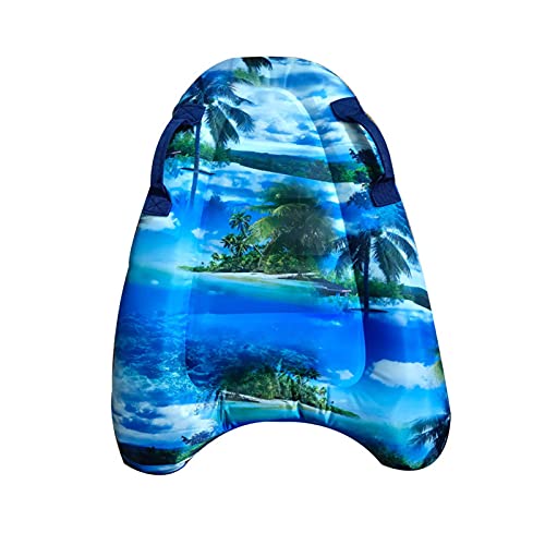 YYID Bodyboard para Niños, Tabla De Surf Inflable Portátil, Tabla De Bodyboard con Asas Portátil, Tabla De Surf Inflable para Nadar En El Agua De Verano, Divertido Juguete para Niños Y Adultos