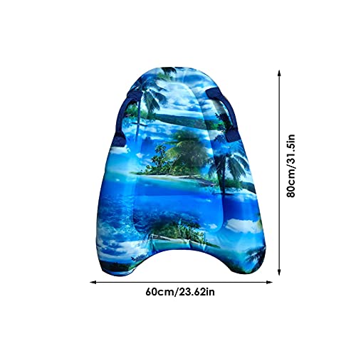 YYID Bodyboard para Niños, Tabla De Surf Inflable Portátil, Tabla De Bodyboard con Asas Portátil, Tabla De Surf Inflable para Nadar En El Agua De Verano, Divertido Juguete para Niños Y Adultos