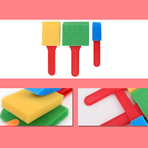 yyuezhi La Primera Infancia Herramientas de Dibujo 26 Esponja Kit de la Pintura del Cepillo de Esponja DIY Crafts Molde Pincel de Pintura Educación Infantil para los Niños Amantes de Arte Creativo