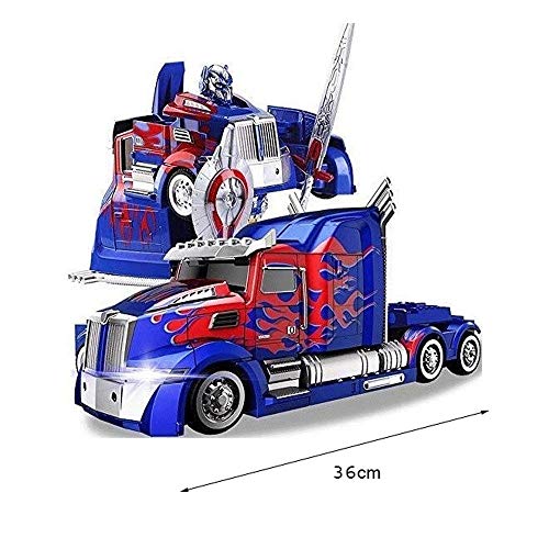 ZAKRLYB Control remoto del robot Transformers Optimus Autobots avispón Con Arma de coches RC de deformación sonidos de las luces 360 ° Velocidad de deriva eléctrica recargable Boy Juguetes regalo de l