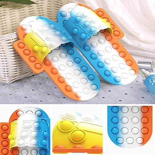 Zapatillas Pop It, Pop Up Sensory Fidget Toys Zapatillas, Juguete Antiestrés de Burbujas de Silicona para, descompresión artefacto Burbuja Juguete Zapatillas