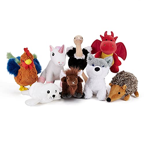 Zappi Co Niños Peluche Unicornio Suave Blanco Rosa (Mini, 5-6 Pulgadas, 12-15CM Unicornio) Grande para el Primer cumpleaños del niño recién Nacido