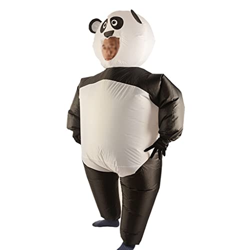 ZAYZ Disfraz de Panda Inflable, Festival Carnaval Cosplay Vestido de Fiesta Traje Gigante de Cuerpo Entero - Talla Única Unisex para Adultos (Color : Black, Size : One Size)