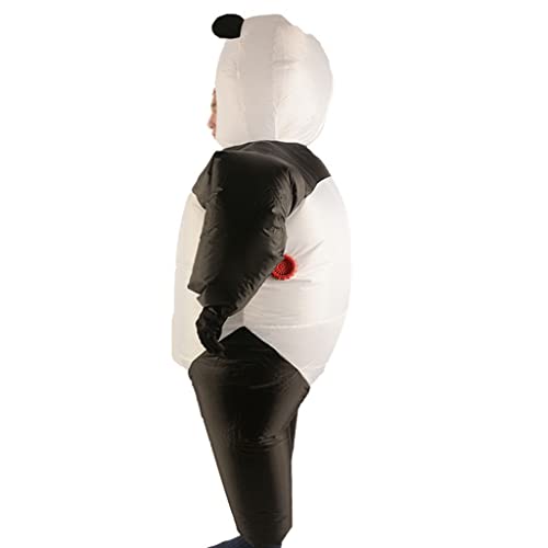 ZAYZ Disfraz de Panda Inflable, Festival Carnaval Cosplay Vestido de Fiesta Traje Gigante de Cuerpo Entero - Talla Única Unisex para Adultos (Color : Black, Size : One Size)