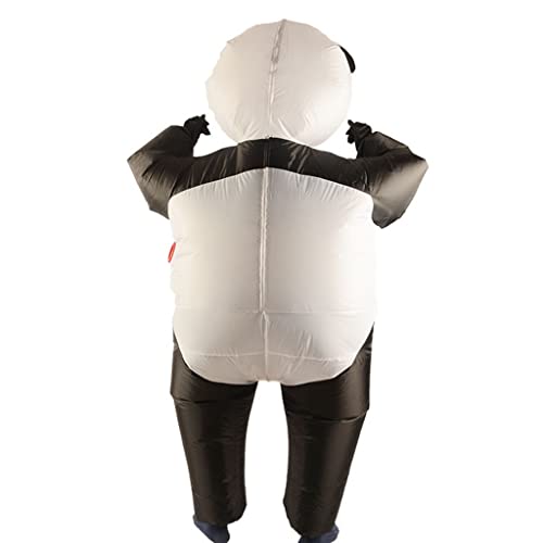 ZAYZ Disfraz de Panda Inflable, Festival Carnaval Cosplay Vestido de Fiesta Traje Gigante de Cuerpo Entero - Talla Única Unisex para Adultos (Color : Black, Size : One Size)