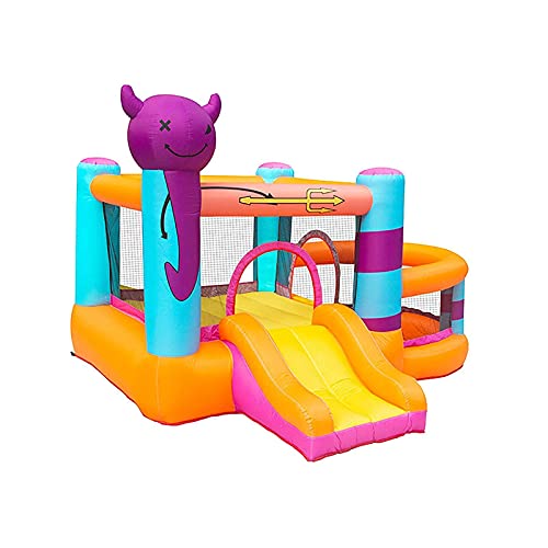 ZCYXQR Castillo Hinchable para niños Castillo Inflable para el hogar Gran Parque Interior y de Atracciones Piscina de Bolas Tobogán al Aire Libre Rebote Inflable (Deportes al Aire Libre)