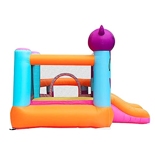 ZCYXQR Castillo Hinchable para niños Castillo Inflable para el hogar Gran Parque Interior y de Atracciones Piscina de Bolas Tobogán al Aire Libre Rebote Inflable (Deportes al Aire Libre)