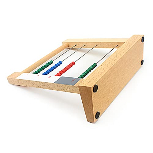 ZDAMN Ábacos Cuentas de Juguete de Matemáticas de Madera Abacus Juguete computacional Rack Rack Toys para niños Herramienta Educativa Escolar (Color : Colorful, Size : 24x7.5x22cm)