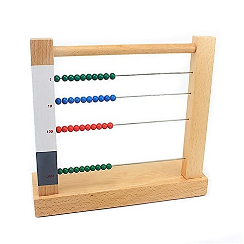 ZDAMN Ábacos Cuentas de Juguete de Matemáticas de Madera Abacus Juguete computacional Rack Rack Toys para niños Herramienta Educativa Escolar (Color : Colorful, Size : 24x7.5x22cm)