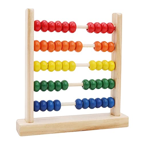 ZDAMN Ábacos Mini ábaco de Madera Niños Early Matemáticas Aprendizaje Números de Juguete Contando Perlas de cálculo Abacus Educativo Juguete Herramienta Educativa Escolar