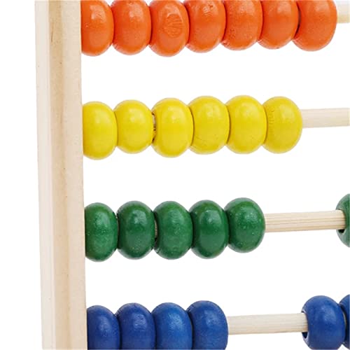 ZDAMN Ábacos Mini ábaco de Madera Niños Early Matemáticas Aprendizaje Números de Juguete Contando Perlas de cálculo Abacus Educativo Juguete Herramienta Educativa Escolar