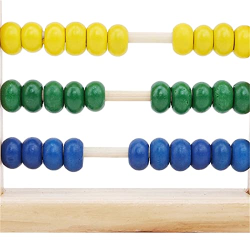 ZDAMN Ábacos Mini ábaco de Madera Niños Early Matemáticas Aprendizaje Números de Juguete Contando Perlas de cálculo Abacus Educativo Juguete Herramienta Educativa Escolar