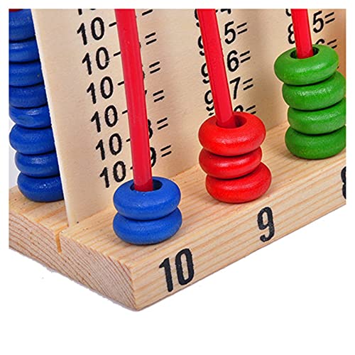 ZDAMN Ábacos Niños Juguetes de Madera niño Abacus Cuenta Cuentas matemáticas aprendiendo Juguete Educativo Herramienta Educativa Escolar (Color : Colorful, Size : One Size)