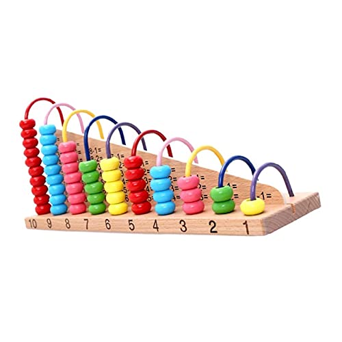 ZDAMN Ábacos Niños Juguetes de Madera niño Abacus Cuenta Cuentas matemáticas aprendiendo Juguete Educativo Herramienta Educativa Escolar (Color : Colorful, Size : One Size)