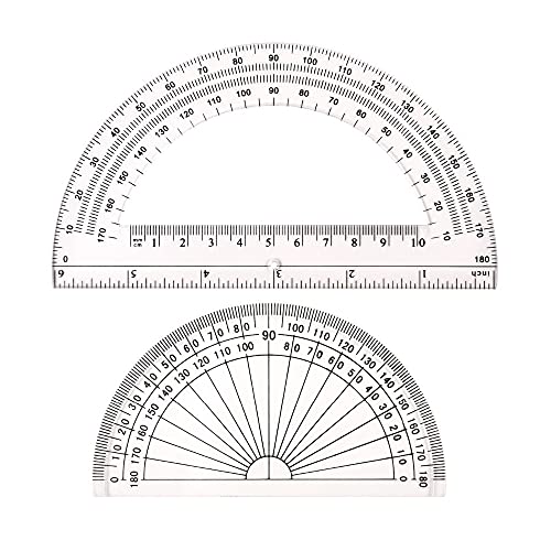 zenglingliang Compases Brújula Profesional - Estudiante Dibujo Compass Matemáticas Herramientas de Geometría Protractor Medición del ángulo (1 brújula +2 Protractor) Compás