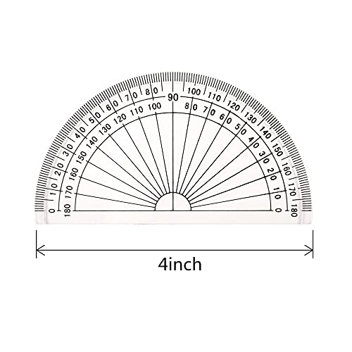 zenglingliang Compases Brújula Profesional - Estudiante Dibujo Compass Matemáticas Herramientas de Geometría Protractor Medición del ángulo (1 brújula +2 Protractor) Compás