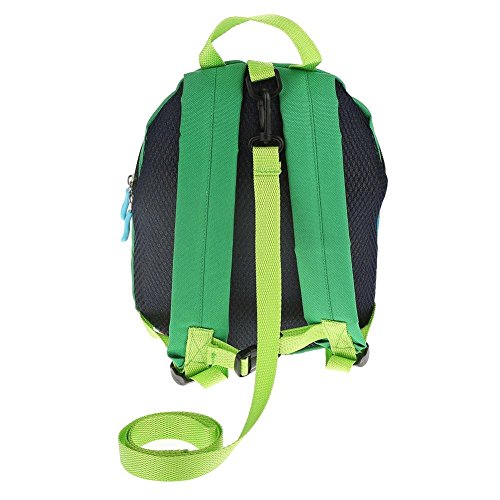 Zerodis Bebé Para caminar La seguridad Mochila, niños pequeños lindos 3D Dinosaur Baby Safety Anti-perdido Bolsa de escuela Zoo con Safety Leash(Verde)