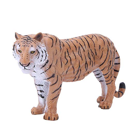 Zerodis Modelo de simulación de Tigre sólido, plástico Macho Tigre Animal colección decoración Juguete Educativo temprano para niños