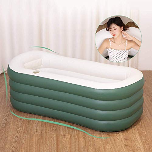 ZGYZ Bañera Plegable, bañera portátil a Prueba de Agua, bañera para Adultos Antideslizante, bañera Inflable de remojo, Cubo de baño de PVC para bañera de Viaje para niños, -140 * 50 * 75 cm