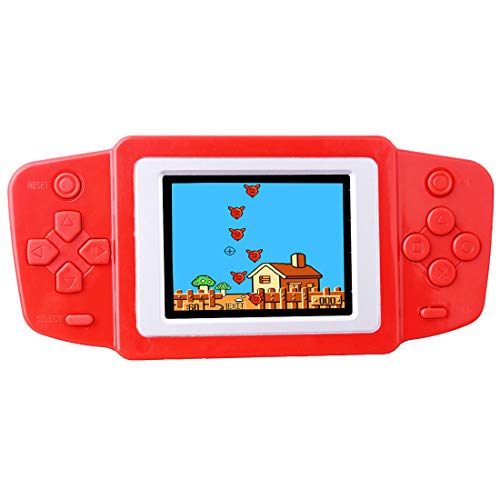 ZHISHAN Niños Consolas de Juegos de Mano Portátil Retro Handheld Game Console 2.5" LCD Pantalla con 218 Classico Nostalgia 80s Videojuegos Navidad Regalo de Cumpleaños para Chicos Y Propio (Rojo)