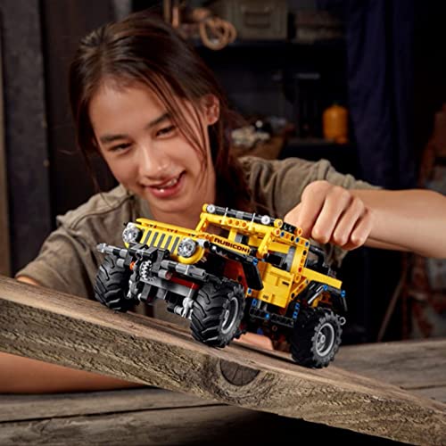 ZINIUKEJI 42122 Kit de construcción de Juguete, Compatible con Jeep Wrangler 4x4 Coche de Juguete Coches de Juguete Regalo para niños y niñas de 8 9 10 11 12