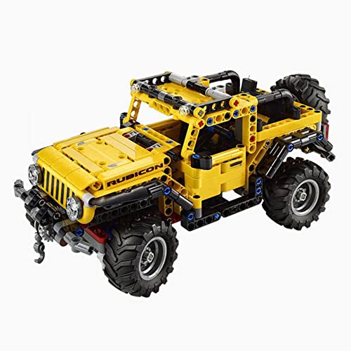 ZINIUKEJI 42122 Technic Compatible con Jeep Wrangler 4x4, Coche de Juguete, Todoterreno, Modelo SUV, Juego de construcción para niños de 6 7 8 9 10 11 12 años de Edad