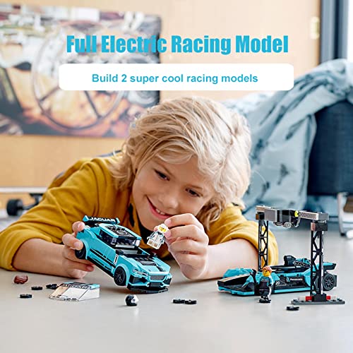 ZINIUKEJI Kit de construcción de Juguetes, Compatible con Jaguar, 76898 Speed Super Racing Series Sports Car Racing Model Adult Christmas Gifts para niños y niñas