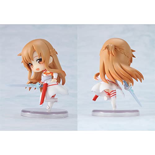 ZIYING 6pcs / Set 6cm Anime Figure Sword Art En línea Figura de acción en línea Kirito Asuna Linda Colección de PVC Colección Regalo