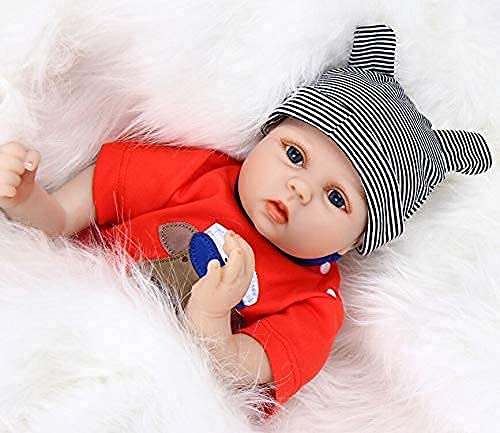 ZIYIUI Realista Muñecas Reborn 18 "48 cm Suave Vinilo de Silicona Realista Bebe Reborn Niño Recién Nacido Muñecas Reborn de Aspecto Hermoso Regalo de los Niños Reborn Dolls