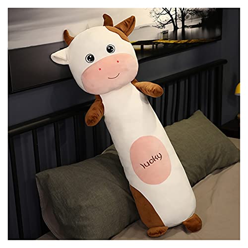 zlw-shop Cojines Cuerpo Suave Almohada de Peluche Juguetes de Peluche de Peluche Suave Almohadas de Cerdo Muñecas for niños for niños, 60-100 cm cojin Lumbar (Color : White, Height : 60cm)