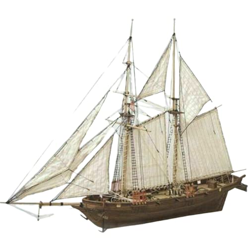 ZNYB Modelo A Escala De Velero De Madera 1 Juego 1: 100 Halcon de Madera Modelo de Barco de Vela DIY Kit de Montaje de Barco decoración de Regalo