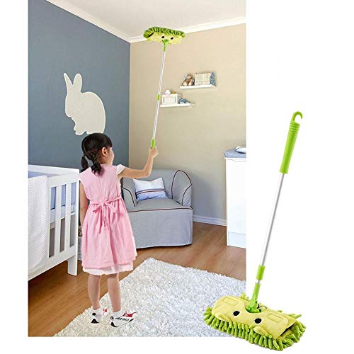 Zonfer Tareas del Hogar Niños Niños Escoba De La Fregona Recogedor Determinado del Bebé Mini Barrido Cámara De Limpieza Juguetes Set Extensible Arrastrar Tabletas Juego De Imaginación Juguete