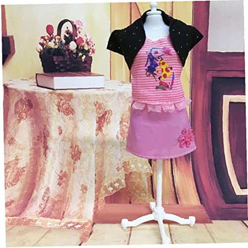 Zonster Muñeca Maniquin Soporte Ropa Vestido Vestir Metal Percha Organizador Pantalla Pantalla Mantenga Mantenga Vestido Vestido Vertical Soporte Accesorios