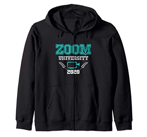 Zoom University 2020 - Virtual Learning Education Teacher Sudadera con Capucha