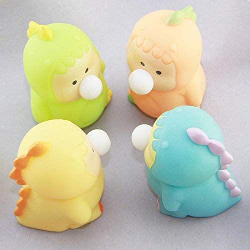 ZS ZHISHANG 2pcs Baby Dragons Spit Bubble Pinch Music Squeezes Bubbles Funnys Vent Toys For Kids Adults Stress