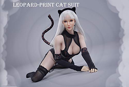 ZSMD Figure Accessories - Conjunto de ropa de gato sexy de 1/6 con estampado de leopardo