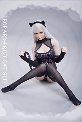 ZSMD Figure Accessories - Conjunto de ropa de gato sexy de 1/6 con estampado de leopardo