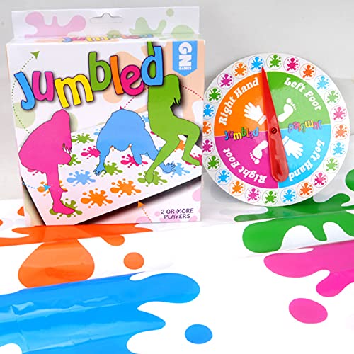 Zwbfu Juegos De Niños,Twister Game Classic Family Moves Juego de mesa Juego de piso interactivo para padres e hijos Juegos de fiesta de cumpleaños para interiores y exteriores a partir de 6 años