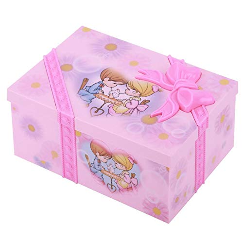 zxb-shop Caja de Música Caja de música de niña de Baile Rosa Adornos for el hogar decoración joyería Almacenamiento Caja Caja de música Regalo de cumpleaños de Navidad Caja Musical