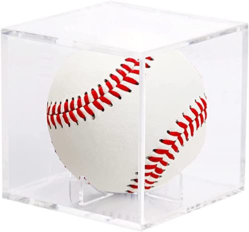 ZZL Gabinete de visualización de béisbol, Soporte de Pantalla Transparente Marco de béisbol, Caja de visualización de Recuerdo de béisbol, acrílico UV Proteccion (Color : 2 Packs)